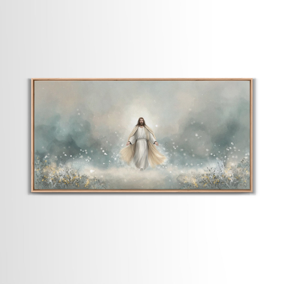 Eternal Peace – Framed Canvas Print – Christian Art Print – Jesus Painting – Christian Wall Art – Subtle Christian Art – Christian Gift
