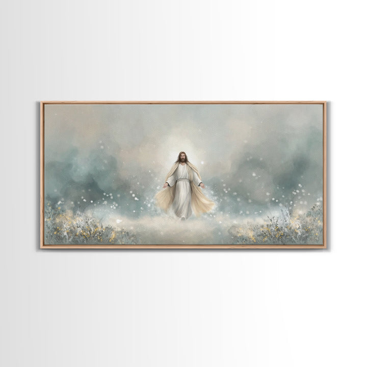 Eternal Peace – Framed Canvas Print – Christian Art Print – Jesus Painting – Christian Wall Art – Subtle Christian Art – Christian Gift