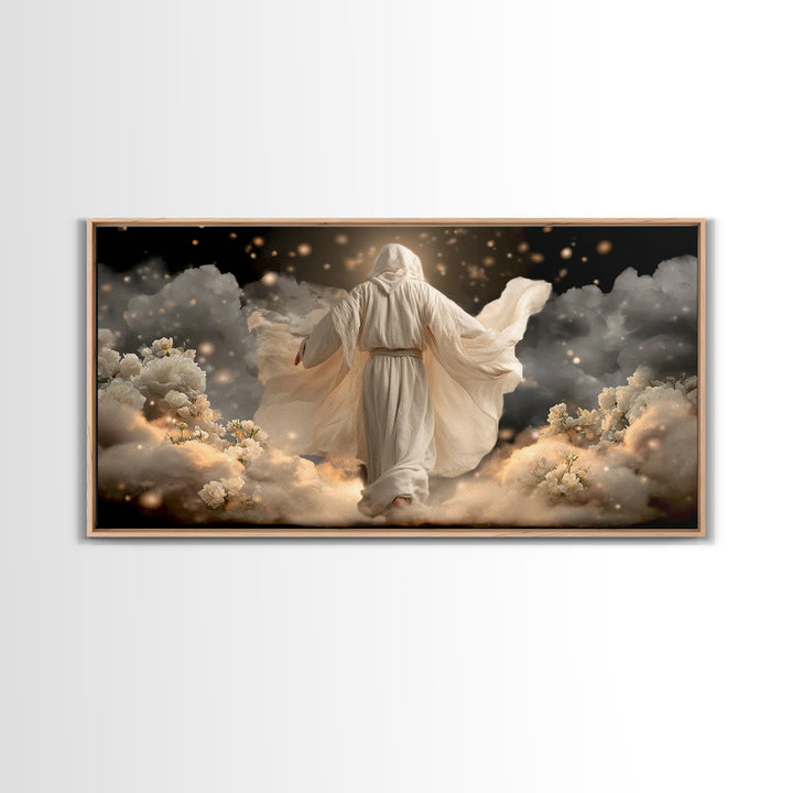 Circle Of Grace – Framed Canvas Print – Christian Art Painting – Christian Wall Art – Unique Christian Art – Jesus Wall Art – Christian Dec