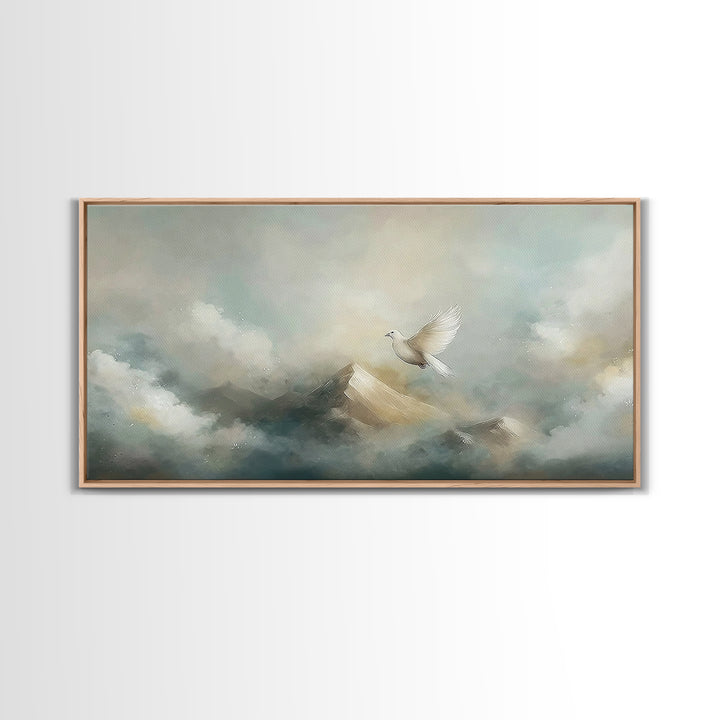 Wings Of Hope – Framed Canvas Print – Christian Art Canvas – Christian Art Work – Christian Decor – Modern Christian Art
