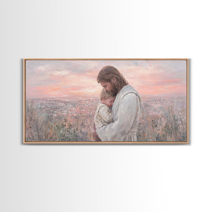 Evening Promise - Framed Canvas Print - Christian Wall Art - Christian Christmas Art - Christian Art Canvas - Christian Decor - Christian A
