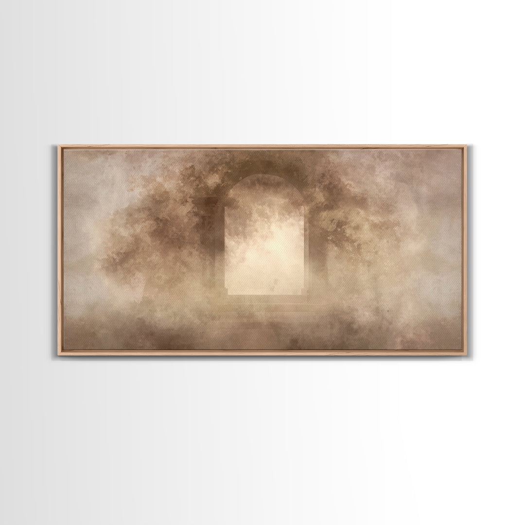 Sacred Open Gate, Framed Canvas Print, Christian Art Print, Christian Wall Art, Jesus Canvas Art, Christian Gift Ideas