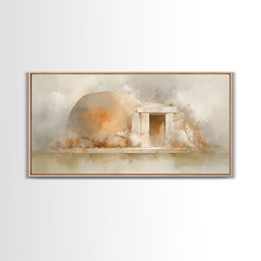 Stone Of Morning – Framed Canvas Print – Christian Art Print – Christian Canvas Art – Jesus Art Print – Christian Decor – Christmas Art