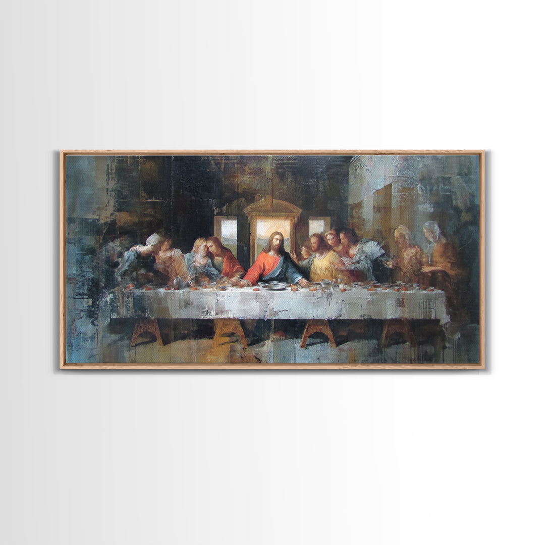 Dawn Fellowship – Framed Canvas Print – Christian Wall Art – Christmas Art – Christian Art Print – Christian Art Canvas – Christian Christm