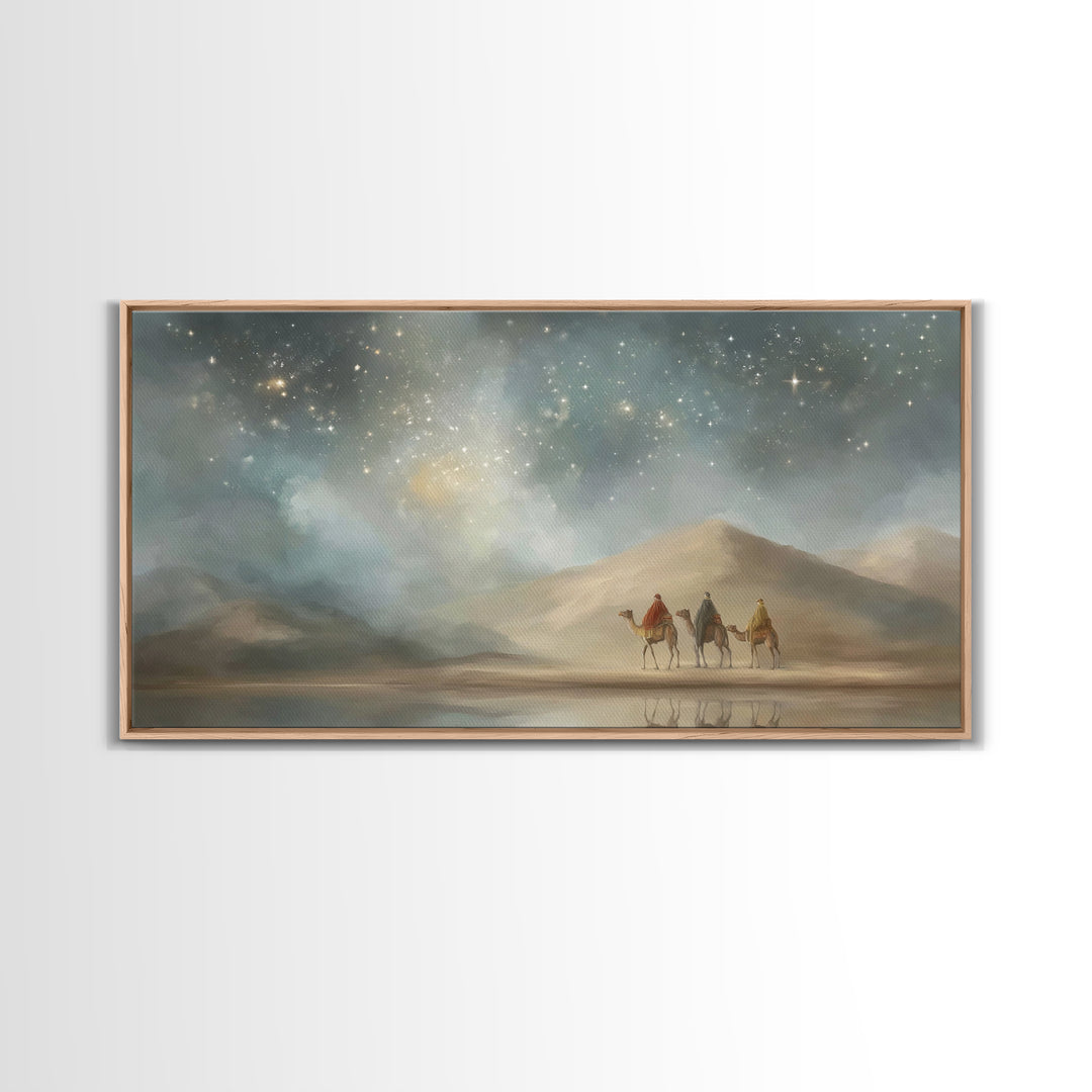 Celestial Path – Framed Canvas Print – Christian Christmas Art – Christian Art Canvas – Christian Wall Art – Christmas Decor – Christian Gi