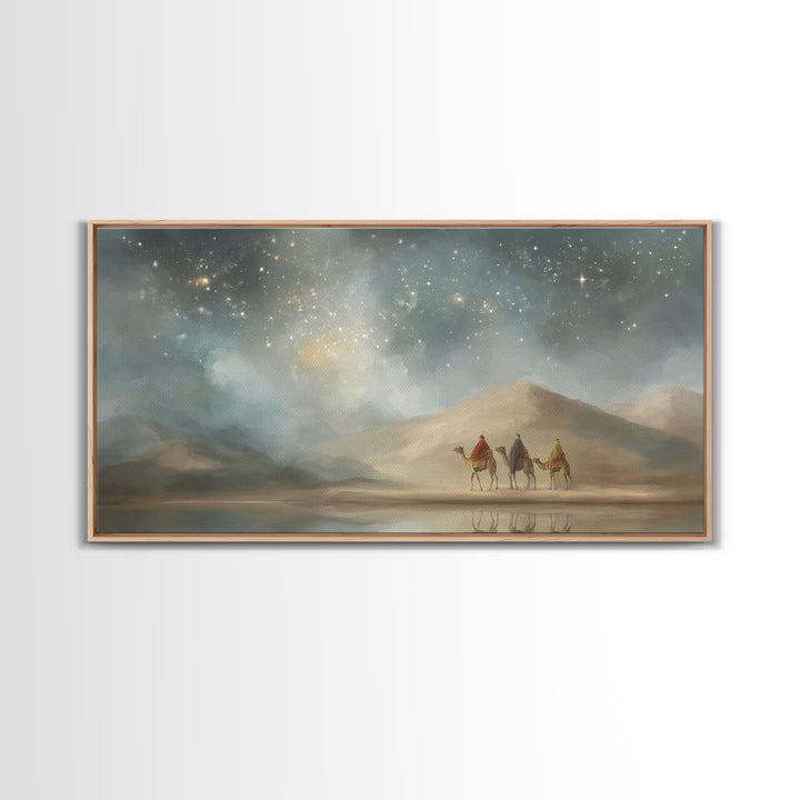 Celestial Path – Framed Canvas Print – Christian Christmas Art – Christian Art Canvas – Christian Wall Art – Christmas Decor – Christian Gi