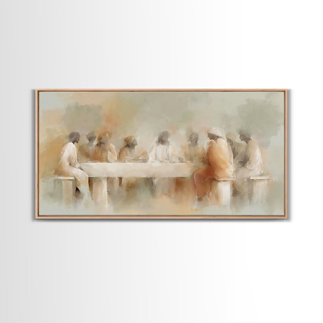 Gathered In Grace – Framed Canvas Print – Christian Art Canvas – Christian Wall Art – Christian art print – subtle Christian art – Jesus Pa