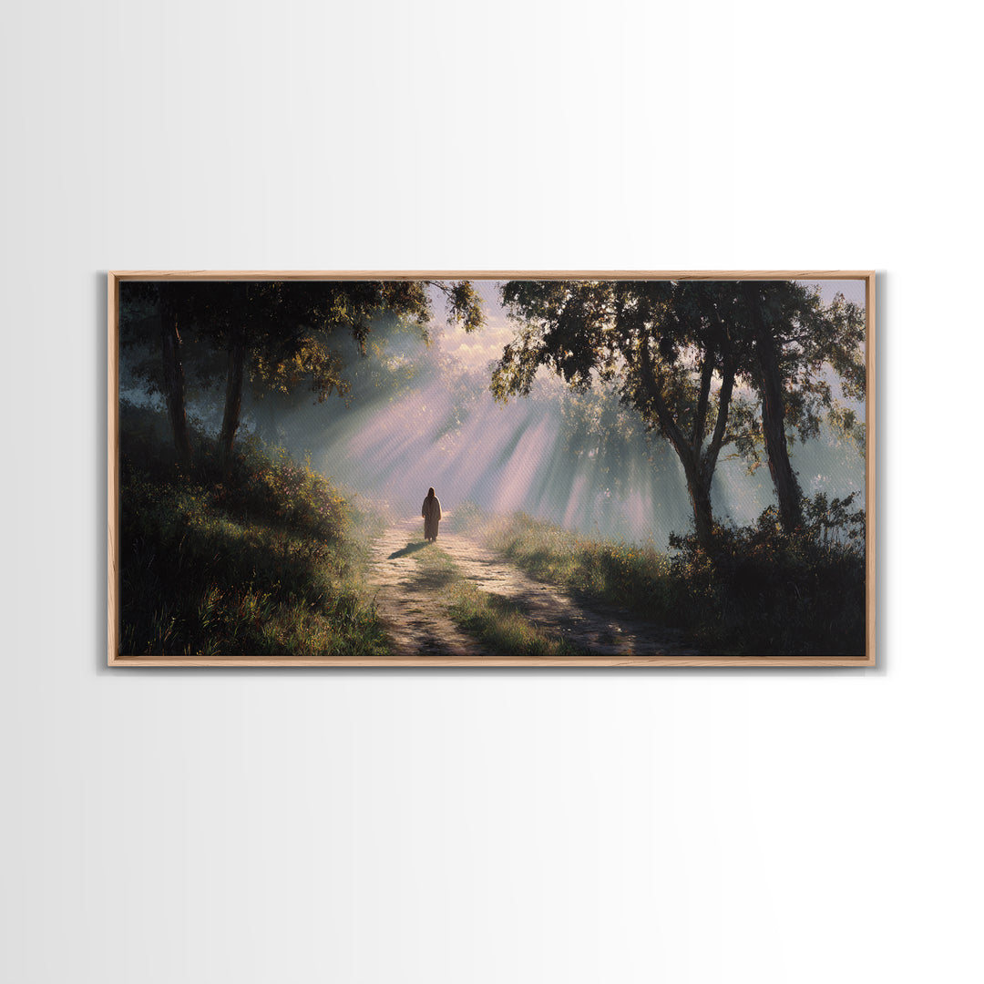 Rays Of Hope – Framed Canvas Print – Christian Art Canvas – Christian Wall Art – Jesus Painting – Christian Gift – Christmas Art