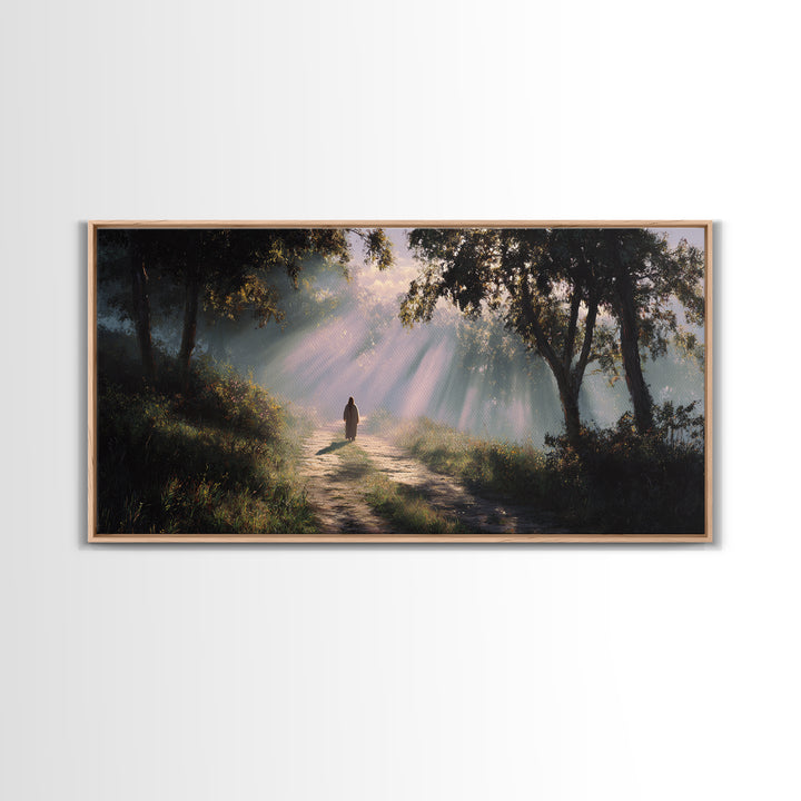 Rays Of Hope – Framed Canvas Print – Christian Art Canvas – Christian Wall Art – Jesus Painting – Christian Gift – Christmas Art