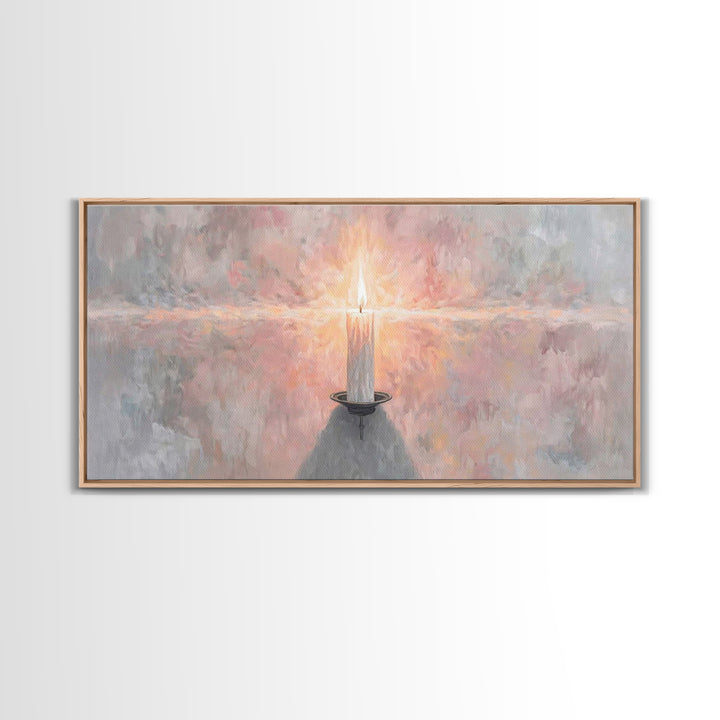 Sanctuary Glow – Framed Canvas Print – Christian Art Canvas – Christian Decorations – Christian Wall Art – Christmas Art – Christian Christ