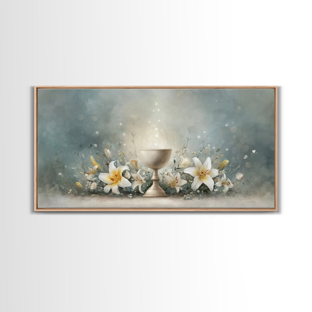 Garden Of Light - Framed Canvas Print - Christian Wall Art - Christian Art Canvas - Large Christian Art - Christian Decor - Christian Gift