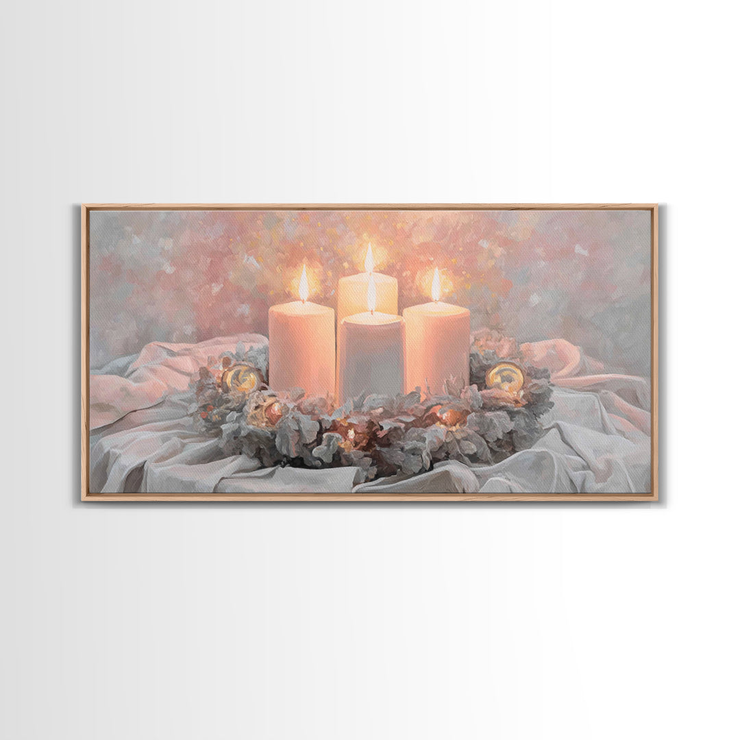 Season Of Hope – Framed Canvas Print – Christian Christmas Art – Christian Art Canvas – Christian Wall Art – Framed Christmas Art – Christi