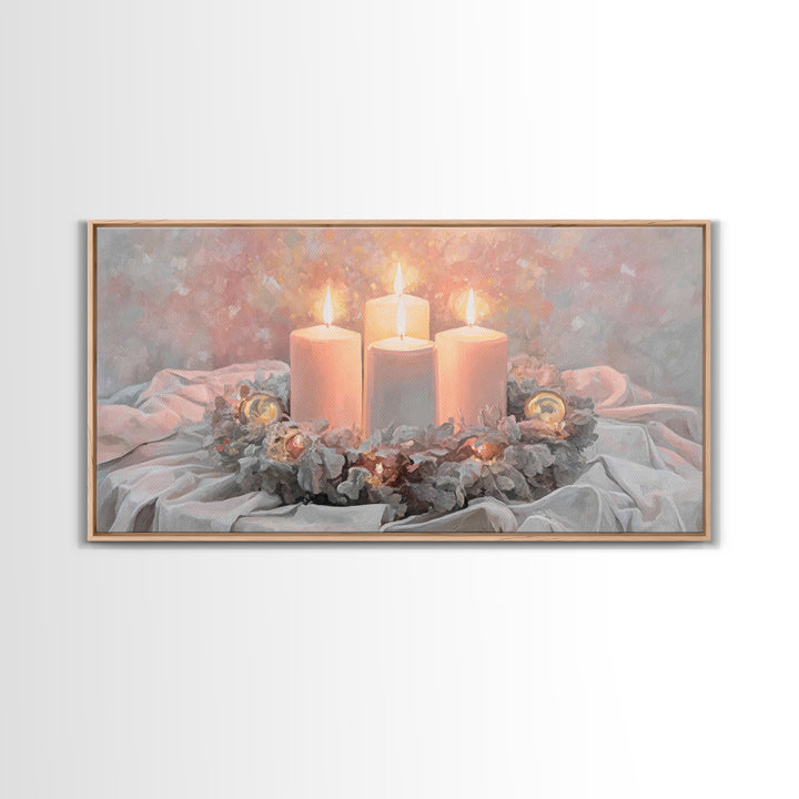 Season Of Hope – Framed Canvas Print – Christian Christmas Art – Christian Art Canvas – Christian Wall Art – Framed Christmas Art – Christi