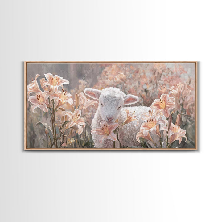 Garden Of Blessing – Framed Canvas Print – Christian Wall Art – Christian Art Print – Christian Art Canvas – Vintage Christian Art – Christ