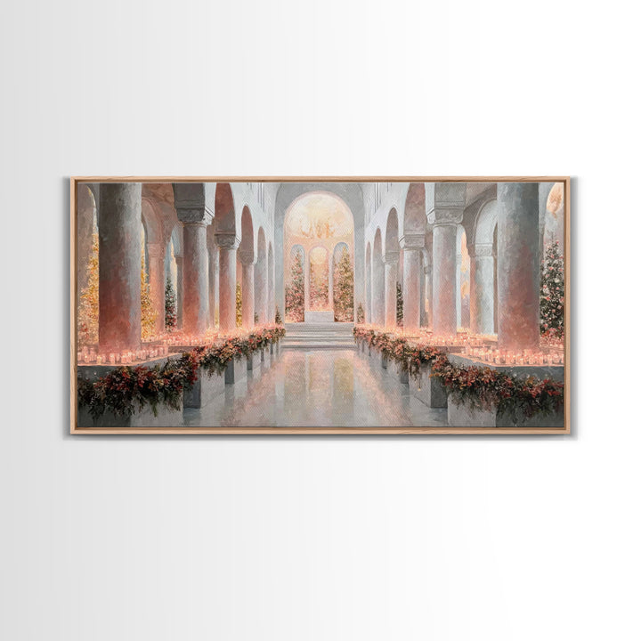 Holy Advent Glow | Framed Canvas Print | Christian Art Print | Christmas Wall Art | Framed Christmas Art | Christian Christmas Art | Christ