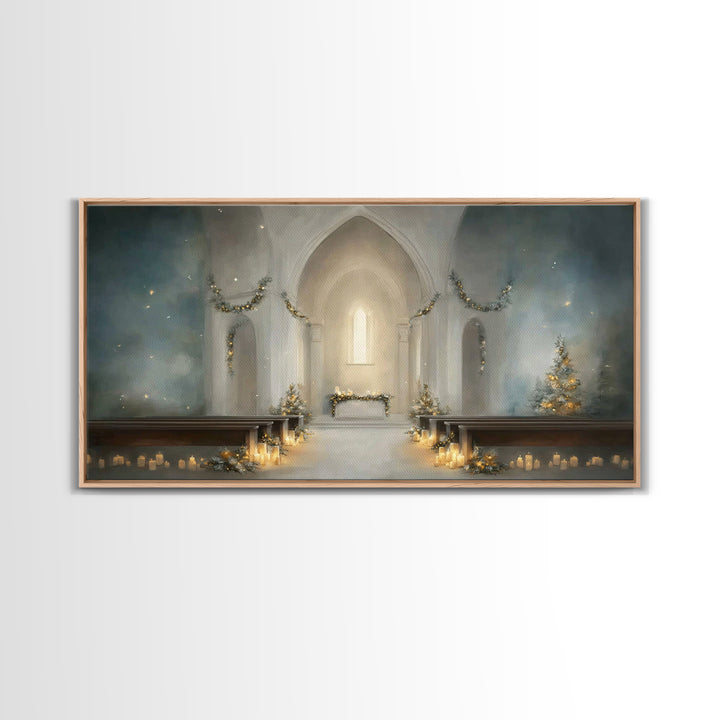 Star of Grace – Framed Canvas Print – Christian Art Prints – Christmas Art – Christian Christmas Art – Christian Decor For Home – Subtle Ch