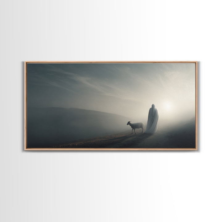 Night Of Peace – Framed Canvas Print – Christian Art Canvas – Jesus Painting – Christian Wall Art – Christmas Art – Christian Christmas Dec