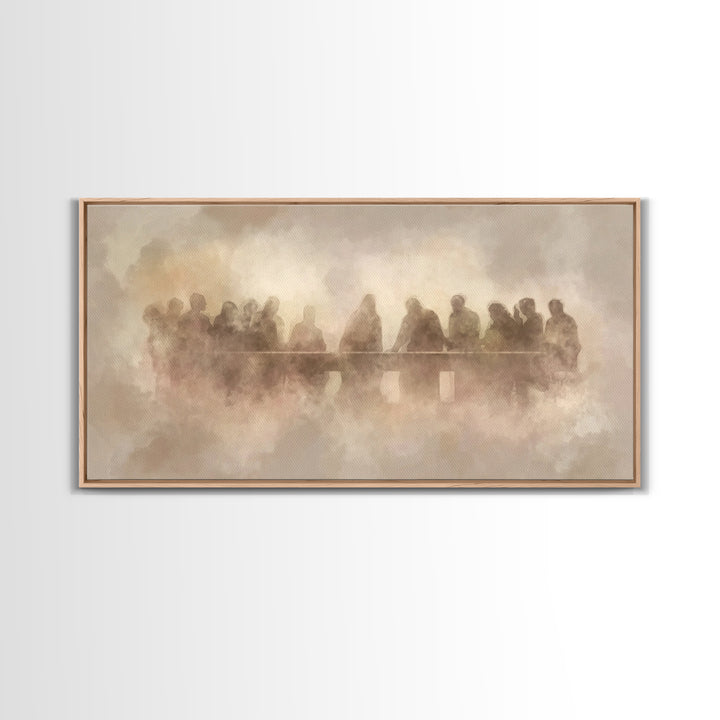 Lasting Covenant Glow, Framed Canvas Print, Christian Wall Art, Jesus Painting, Christian Art Canvas, Christian Art, Christian Gift Ideas