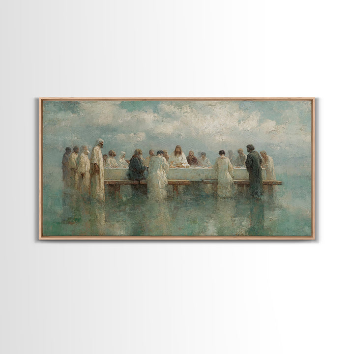 Sacred Fellowship Sky | Framed Canvas Print | Christian Art Canvas | Jesus Painting | Christian Wall Art | Christian Art | Christian Decor