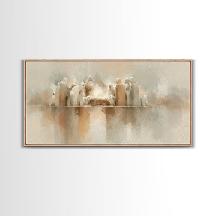Holy Family Grace – Framed Canvas Print – Christian Art – Christian Art Canvas – Christian Christmas Art – Christmas Art – Christian Wall A
