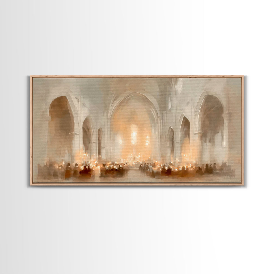 Sanctuary of Hope | Framed Canvas Print | Christian Art Canvas | Christian Wall Art | Christmas Art Prints | Christian Christmas Decor | Mo