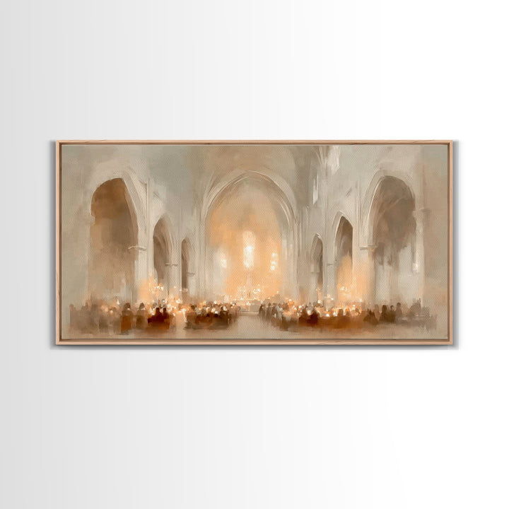 Sanctuary of Hope | Framed Canvas Print | Christian Art Canvas | Christian Wall Art | Christmas Art Prints | Christian Christmas Decor | Mo