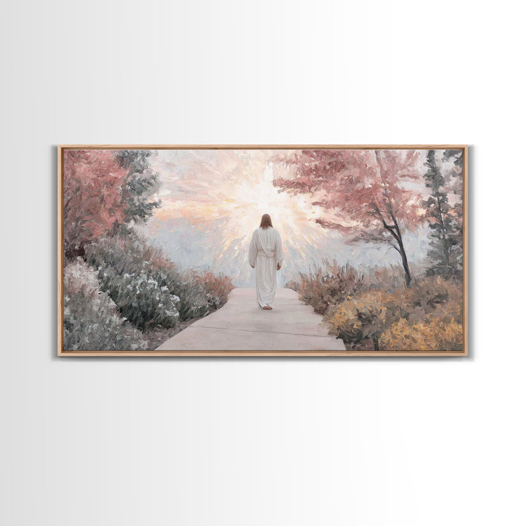 Radiant Dawn | Framed Canvas Print | Christian Art Canvas | Jesus Painting | Christian Christmas Art | Christian Wall Art | Modern Christia