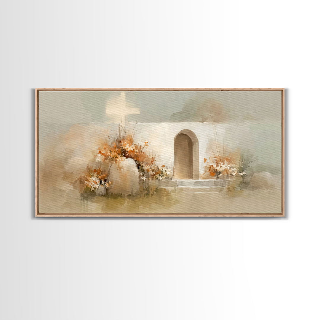 Garden of Light | Framed Canvas Print | Christian Art Canvas | Christian Wall Art | Christian Decor | Christian Art | Subtle Christian Art