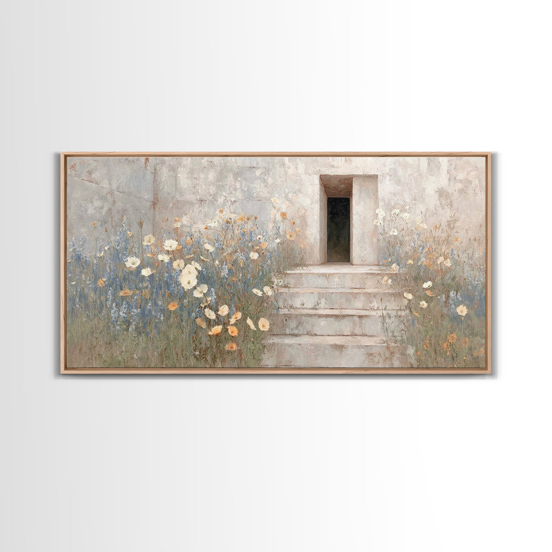 Morning Grace, Framed Canvas Print, Christian Wall Art, Christian Art Canvas, Christian Decor, Christian Art, Subtle Christian Art