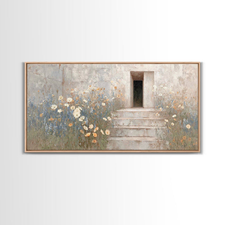 Morning Grace, Framed Canvas Print, Christian Wall Art, Christian Art Canvas, Christian Decor, Christian Art, Subtle Christian Art