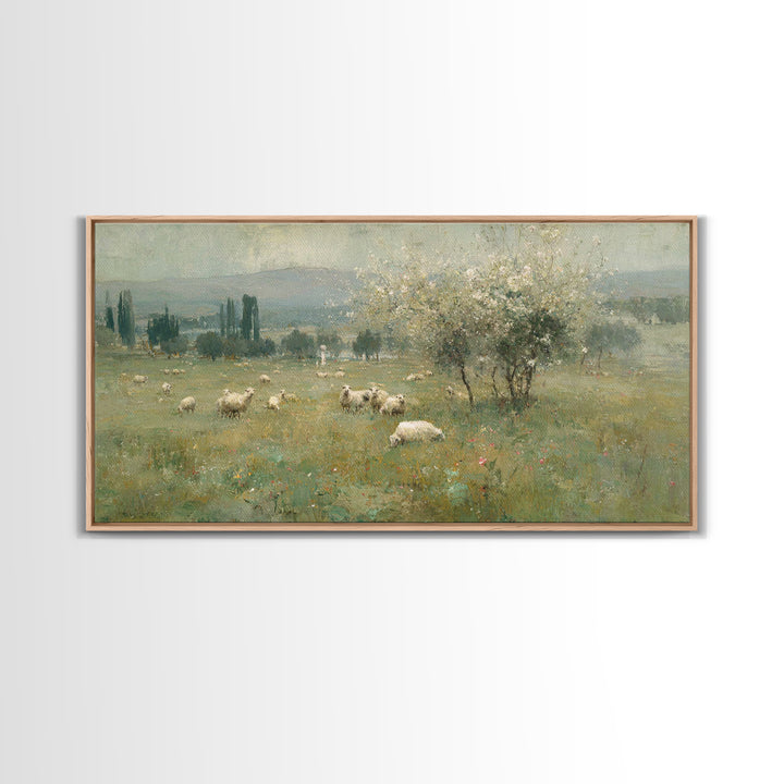 White Blossom Mercy | Framed Canvas Print | Christian Wall Art | Christian Art Canvas | Jesus Painting | Christmas Art
