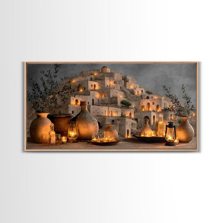 Vessel Lights – Framed Canvas Print – Christian Wall Art – Christian Art Canvas – Christian Christmas Decor – Christian Gift Ideas – Christ