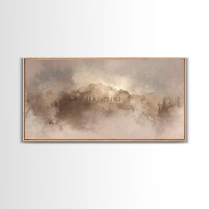 Dawn Of Glory | Framed Canvas Print | Christian Wall Art | Christian Art Print | Christmas Art | Moody Christian Art | Christian Christmas