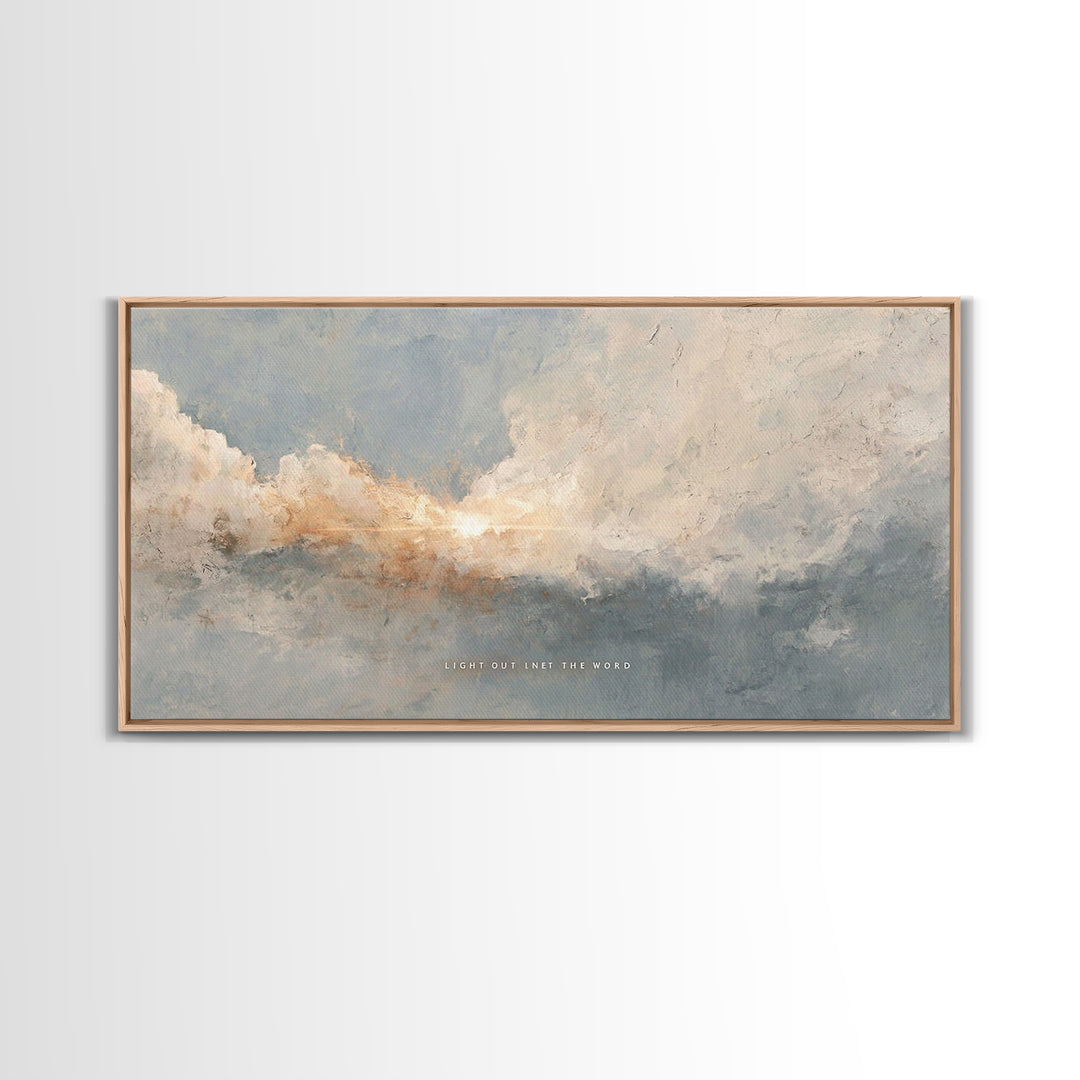 Heavenly Promise – Framed Canvas Print – Christian Wall Art – Christian Art Print – Christian Art Canvas – Christmas Wall Art – Christian G