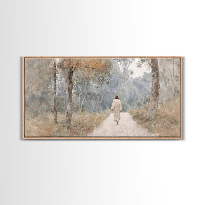 Morning Ascend | Framed Canvas Print | Christian Art Canvas | Christian Painting | Subtle Christian Art | Jesus Wall Art