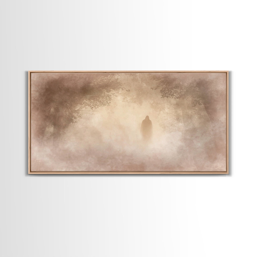 Dawn Of Hope – Framed Canvas Print – Christian Wall Art – Moody Christian Art – Christian Art Canvas – Jesus Painting – Christmas Art Print