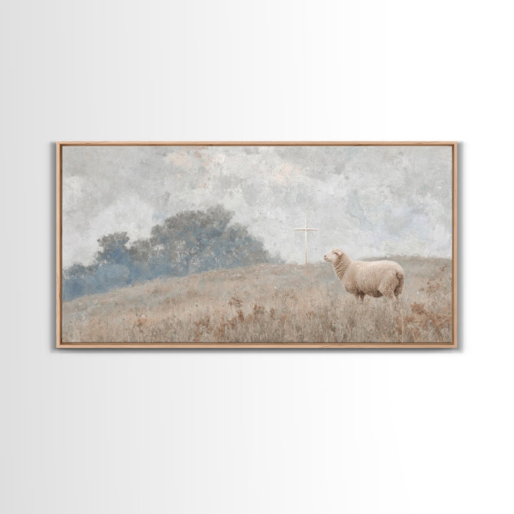 Heavenly Ascent, Framed Canvas Print, Christian Wall Art, Christian Art Canvas, Christian Christmas Art, Christian Art Work, Christian Deco
