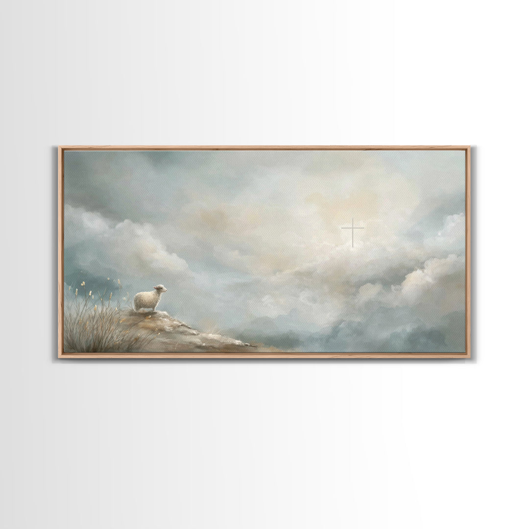 Dawn Of Redemption | Framed Canvas Print | Christian Art Canvas | Christian Wall Art | Christian Art | Christian Paintings | Christian Deco