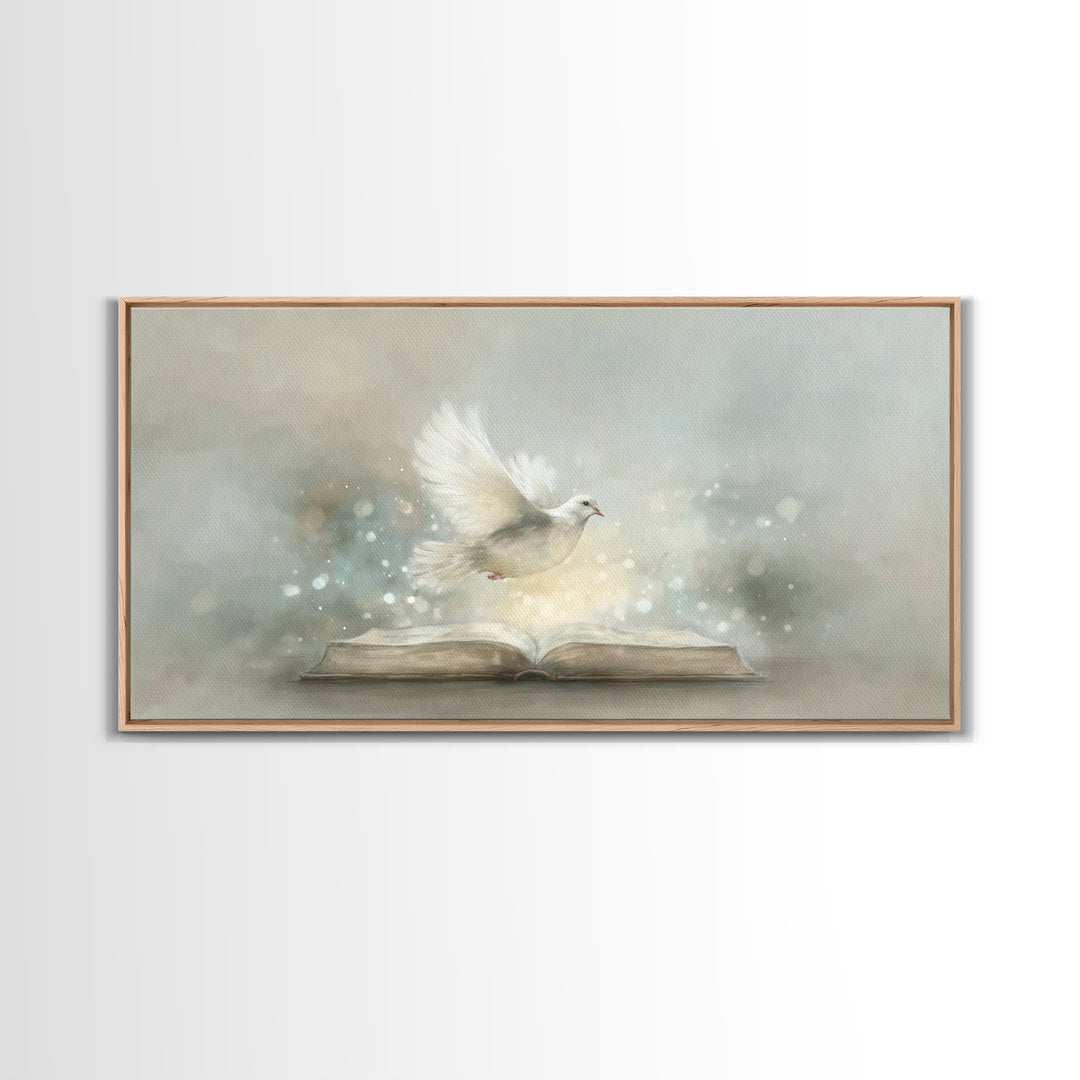 Holy Illumination – Framed Canvas Print – Christian Wall Art – Christian Art Canvas – Minimalist Christian Art – Christian Painting – Chris