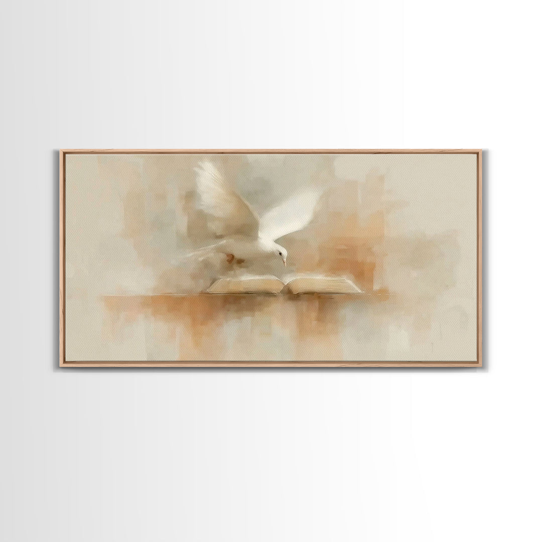 Graceful Promise, Framed Canvas Print, Christian Wall Art, Christian Art Canvas, Subtle Christian Art, Christian Decor, Modern Christian Pa