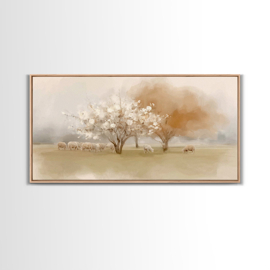 Orchard Of Faith – Framed Canvas Print – Christian Art Canvas – Christian Wall Art – Christian Christmas Art – Jesus Painting – Christmas A