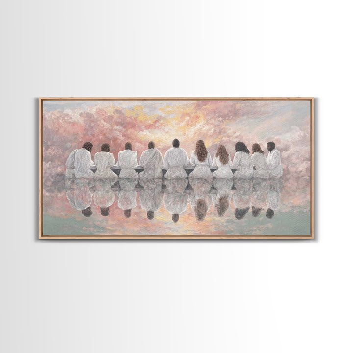 Dawn Of Grace | Framed Canvas Print | Christian Art Canvas | Christian Wall Art | Unique Christian Art | Jesus Painting | Christmas Art