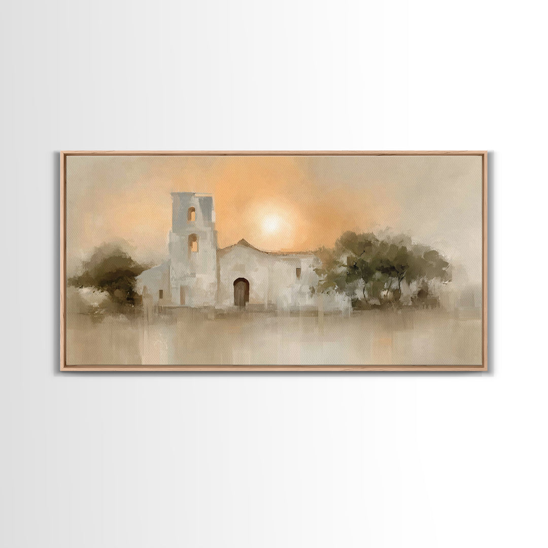 Sacred Mission – Framed Canvas Print – Christian Art Canvas – Christian Wall Art – Minimalist Christian Art – Christian Decor – Christmas A
