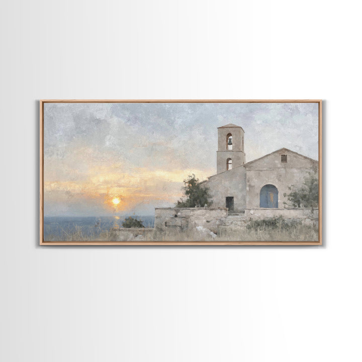 Hillside Sanctuary – Framed Canvas Print – Christian Art Canvas – Christian Wall Art – Christian Art Print – Christmas Wall Art – Unique Ch