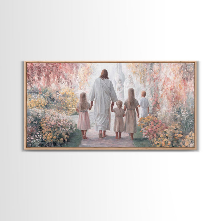 Starry Wonder – Framed Canvas Print – Christian Wall Art – Christmas Art – Christian Christmas Decor – Moody Christmas Art – Christian Art
