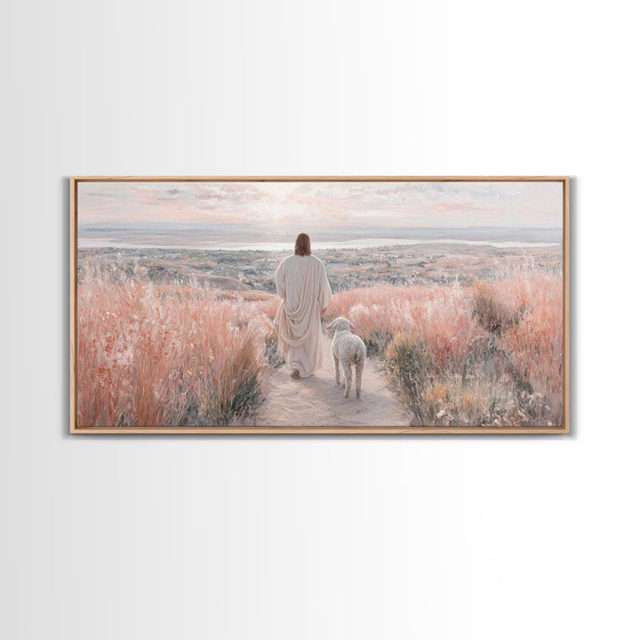 Valley Of Comfort, Framed Canvas Print, Christian Wall Art, Jesus Painting, Christian Art Canvas, Christian Decor, Christian Gift Ideas