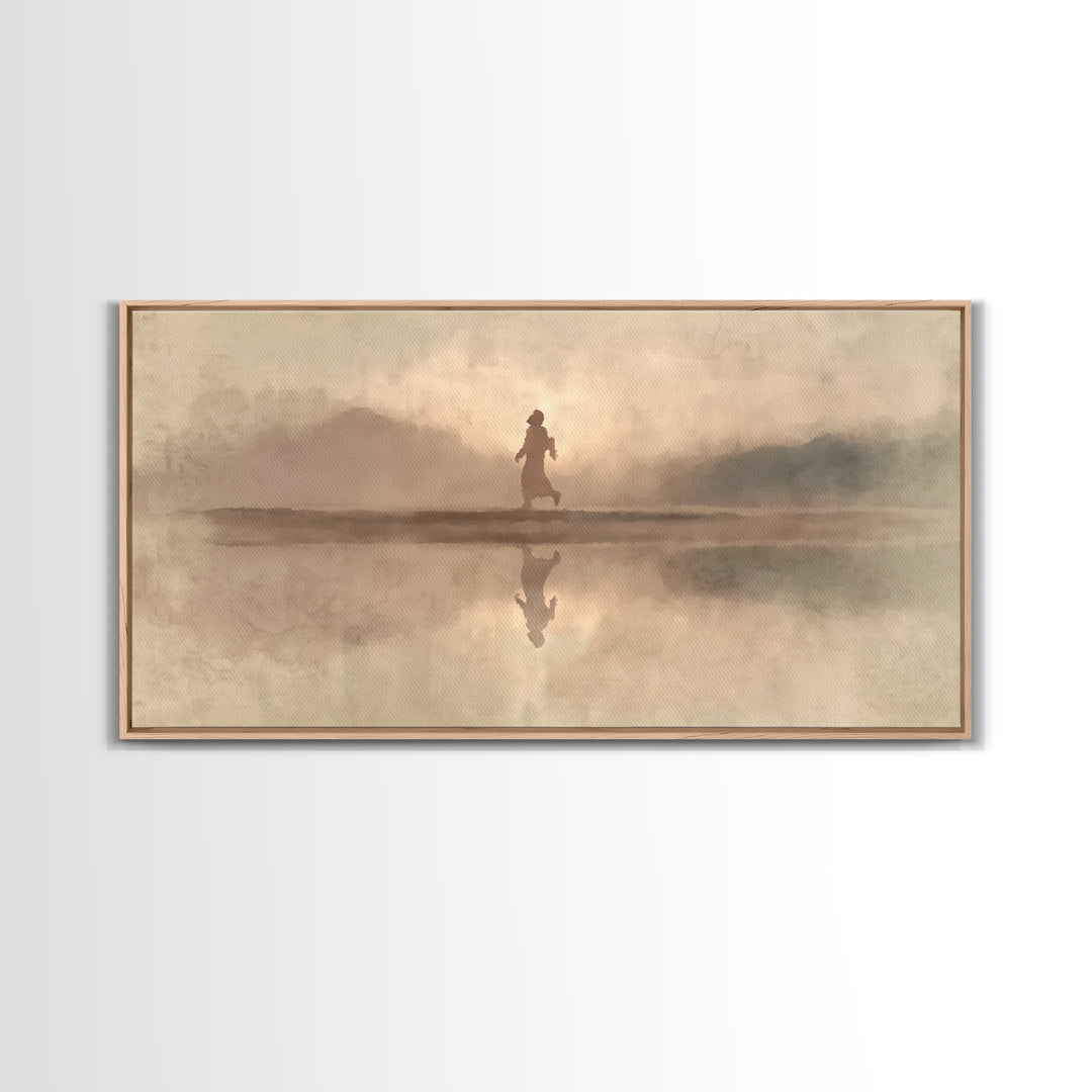 Radiant Dawn – Framed Canvas Print – Christian Art – Jesus Painting Canvas – Christmas Wall Art – Large Christian Painting – Christian Art