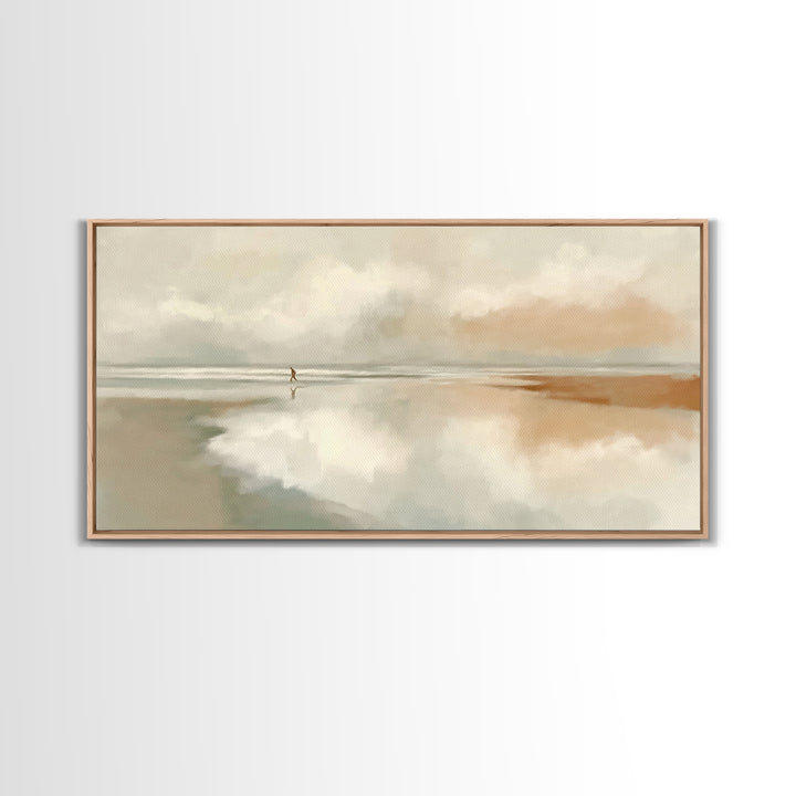Solitary Grace – Framed Canvas Print – Christian Wall Art – Christian Art Canvas – Jesus Painting – Subtle Christian Art – Christian Gift I
