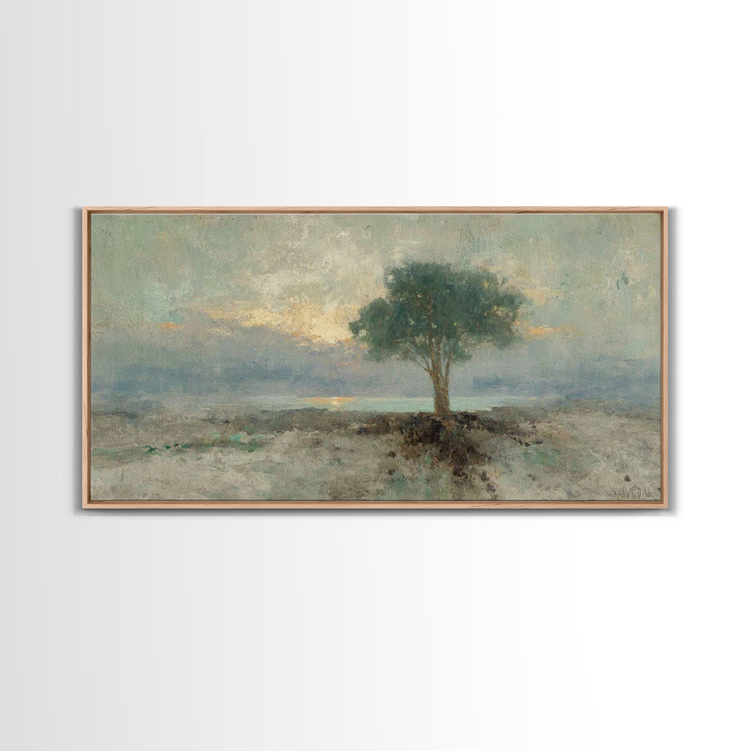 Dawnstead Tree – Framed Canvas Print – Christian Art – Vintage Christian Art – Christian Wall Art – Christian Art Canvas – Subtle Christian