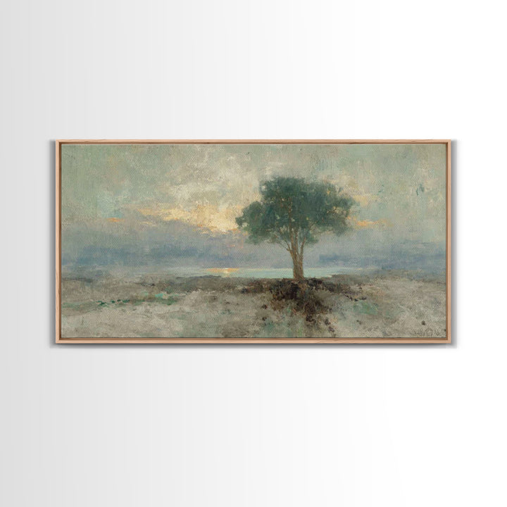 Dawnstead Tree – Framed Canvas Print – Christian Art – Vintage Christian Art – Christian Wall Art – Christian Art Canvas – Subtle Christian